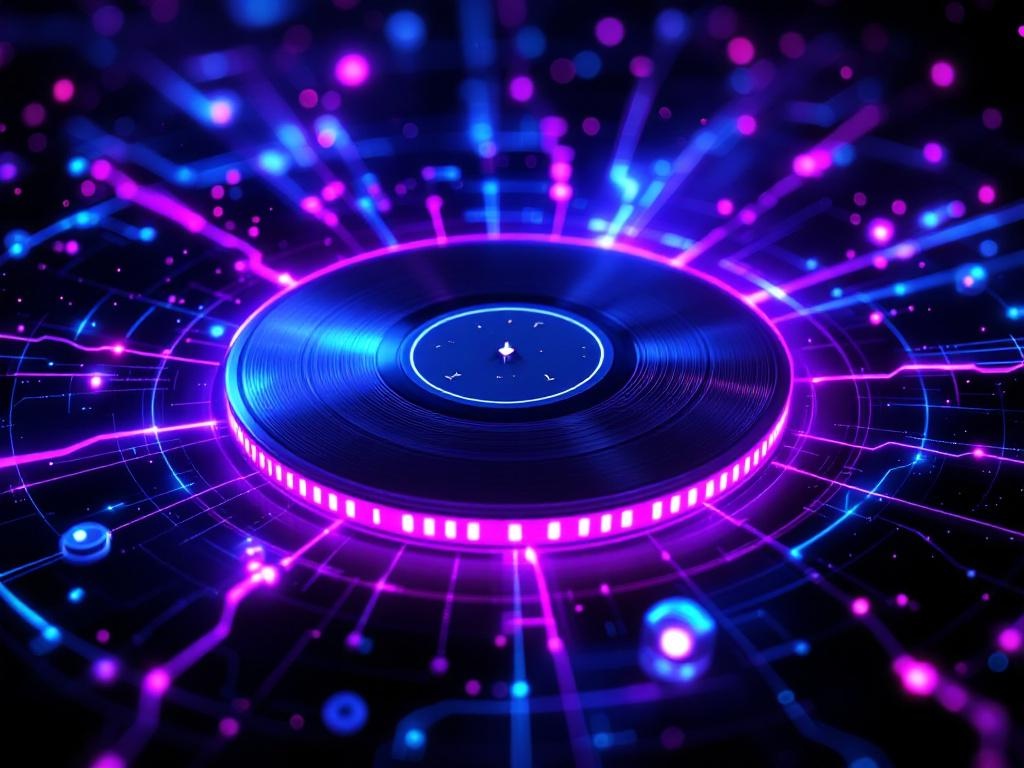 Digital Music NFT Concept